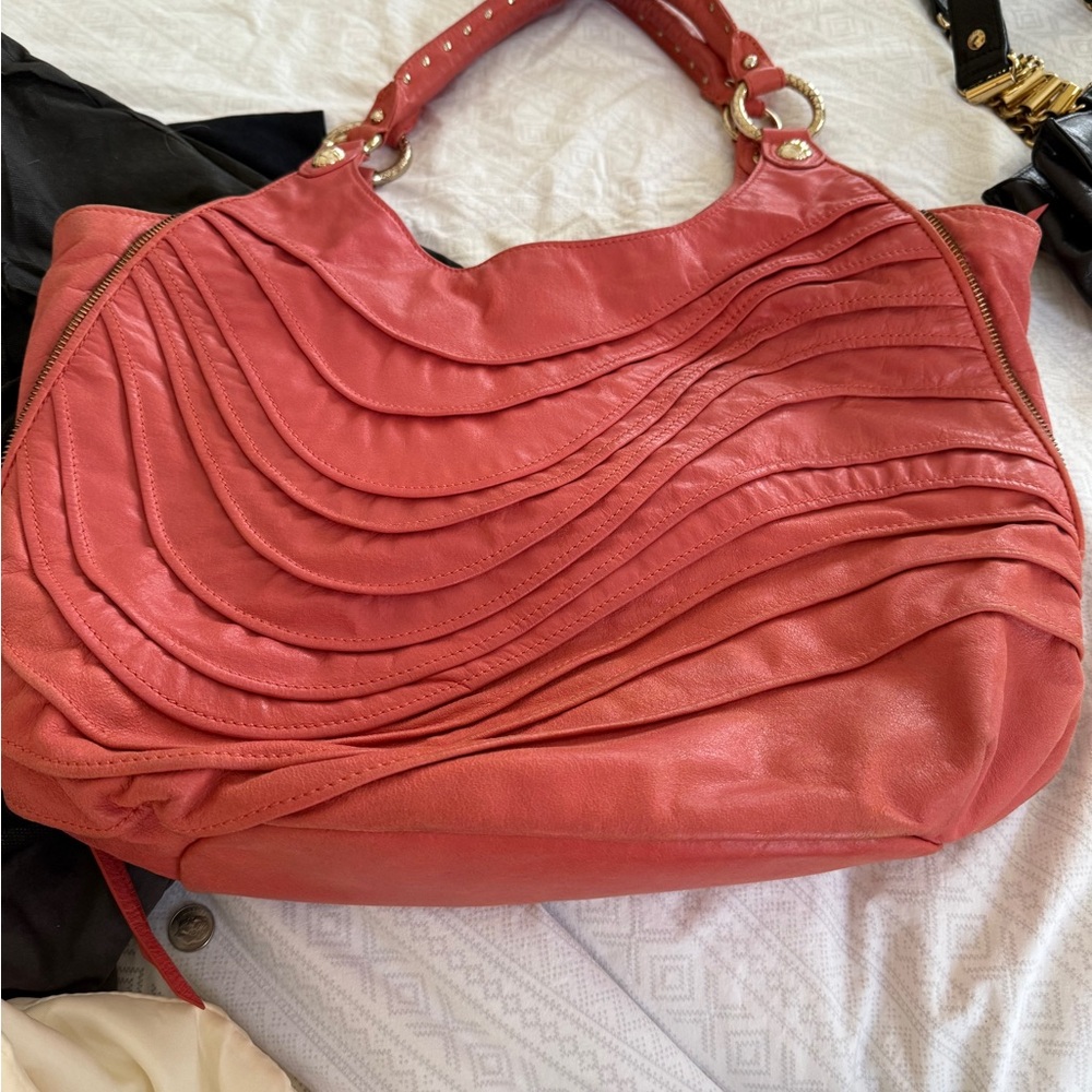 Elliott Lucca Orange leather pocketbook